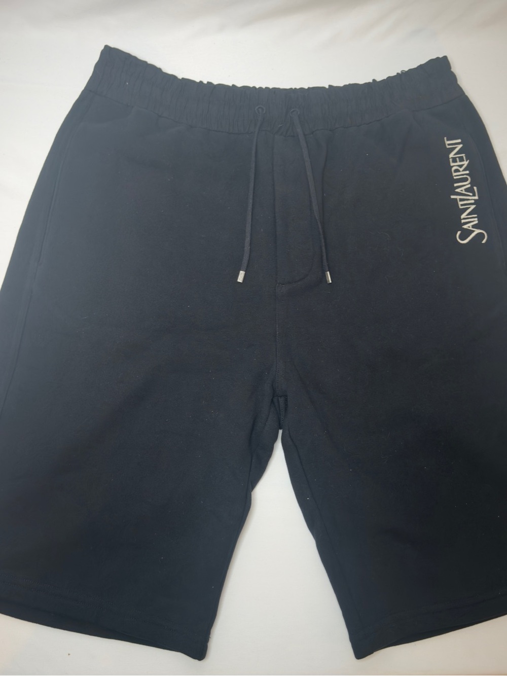 Saint Laurent Logo Shorts Black M 732762